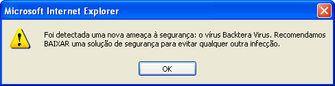 Seu computador está infectado com o Backtera!