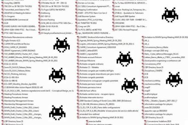 Arquivos capturados pelo Anonymous. (Foto: Reprodução)