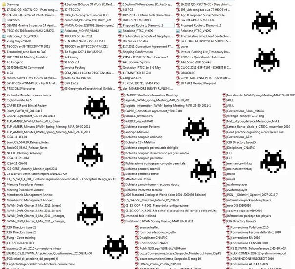 Arquivos capturados pelo Anonymous. (Foto: Reprodução)