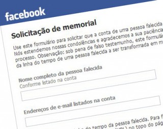Página de solicitação de memorial no Facebook. (Reprodução)