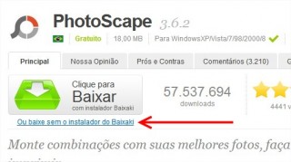 Imagem fornecida pelo Baixaki para destacar link direto. (NZN)