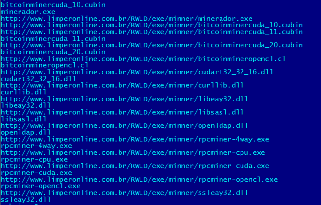 Componentes do minerador de Bitcoins