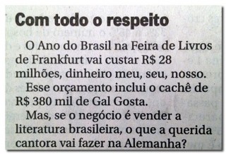 Nota do jornal O Globo. (Reprodução)