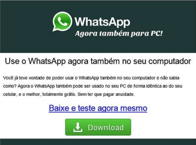 Imagem do e-mail contendo a fraude. (Reprodução)